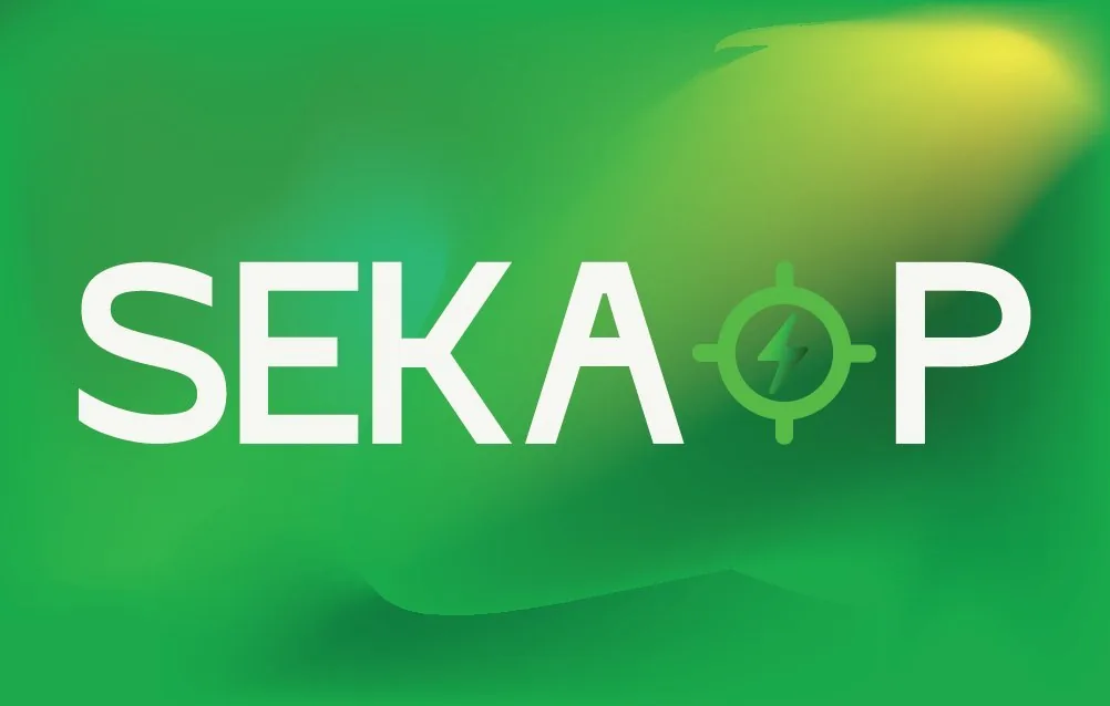 Carte de recharge SEKAOP verte, à passer devant la borne