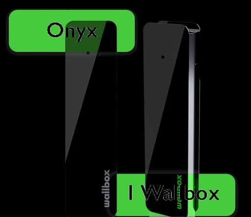 Pied Wallbox Onyx noir, pour fixer une borne Wallbox sur une place extérieure
