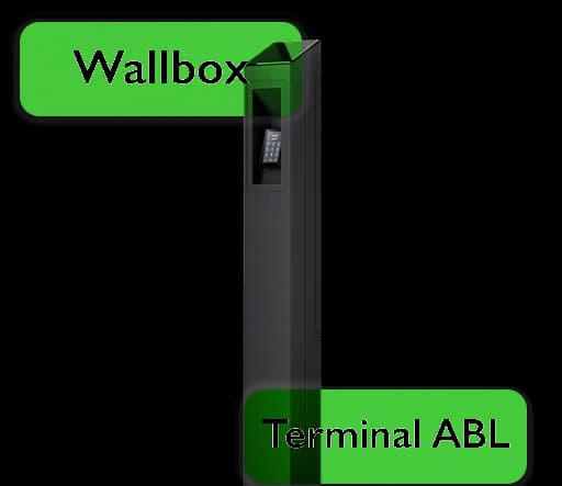 Colonne de recharge ABL, terminal autonome sur pied